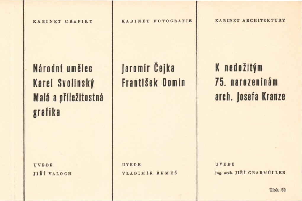 František Domin, Jaromír Čejka – fotografie